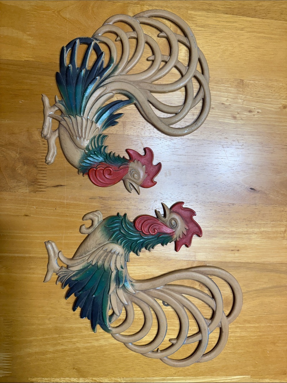 Vintage Rooster Chicken metal wall decor